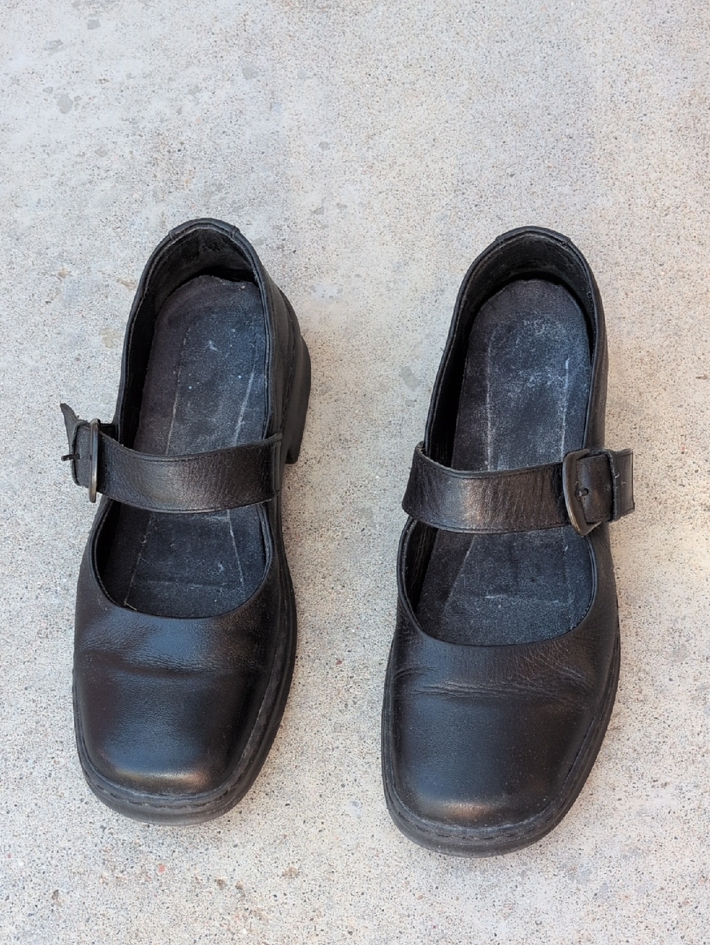 JosefSeinel Genuine Leather Mary Jane Style Platform Vintage 90's Preppy Shoes